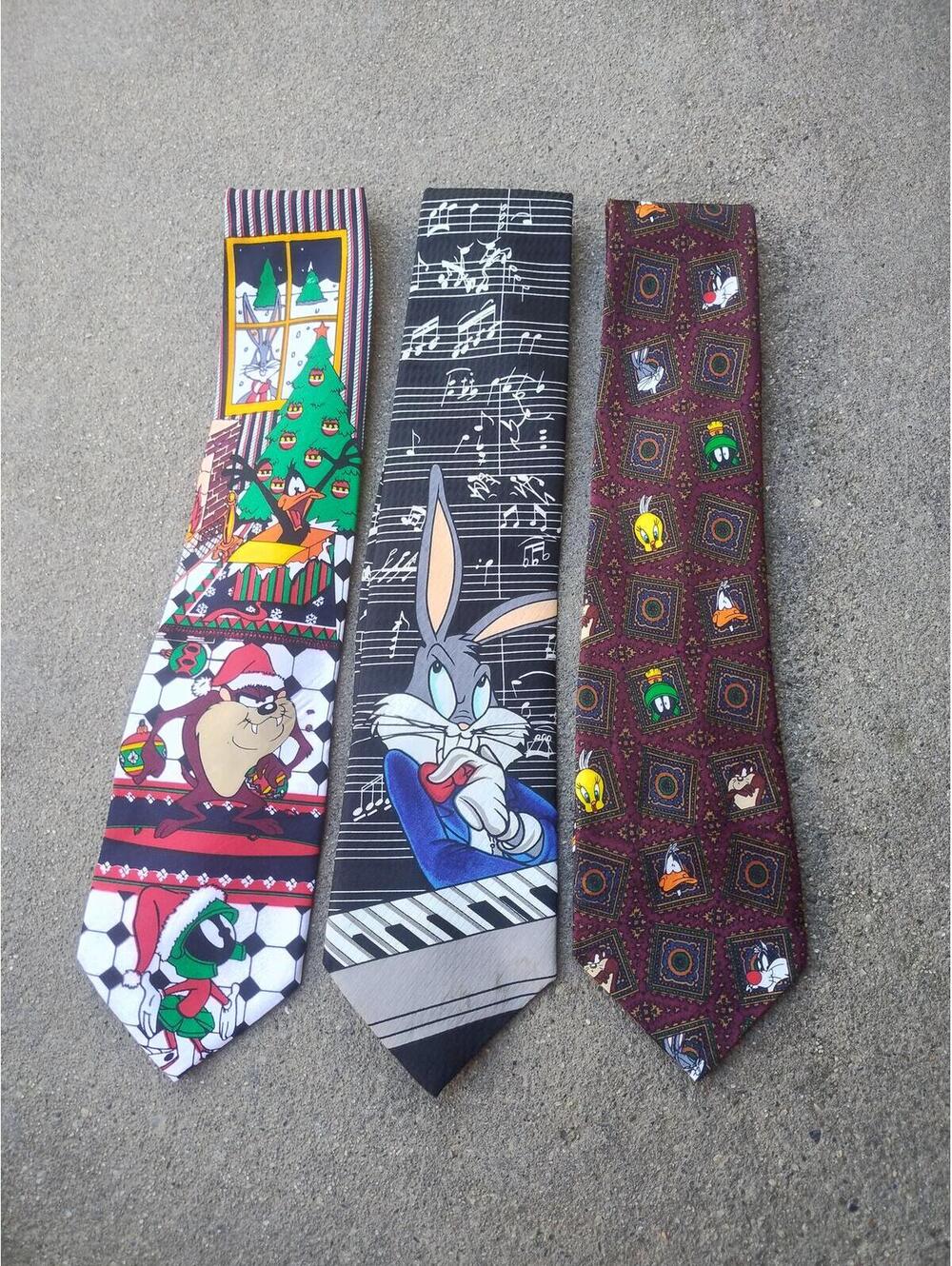 '90s Looney tunes men's Ties‎ lot of 3